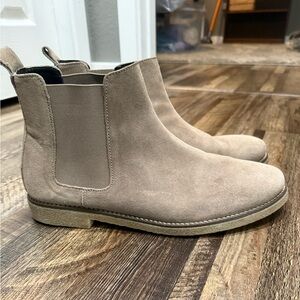 ZARA Men's Tan Suede Chelsea Boots